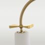 CosmoLight Bow lampa stojąca 1x40W biały/mosiądz/marmur F01152BR zdj.4