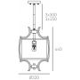 CosmoLight Faro lampa podsufitowa 1x40W nikiel/biały P01039NI-WH zdj.2