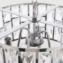 CosmoLight Kyiv II lampa wisząca 4x40W kryształ/chrom P04858CH zdj.3