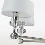 CosmoLight Doha lampa wisząca 6x40W biały/nikiel P06285WHNI zdj.3