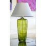 4concepts Bilbao Green lampa stołowa 1x60W szary/biały/szkło zielone L019811206 zdj.1