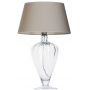 4concepts Bristol lampa stołowa 1x40W szary/biały/szkło przezroczyste L046051223 zdj.1