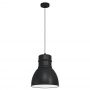 Eglo Ebury lampa wisząca 1x60 W czarna 43621 zdj.1