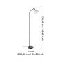 Eglo Matlock lampa stojąca 1x40 W czarna-szara 43844 zdj.2