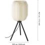 Eglo Belgrave lampa stołowa 1x40 W biała-czarna 44103 zdj.2