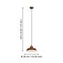 Eglo Auckland lampa wisząca 1x60 W miedź antyczna 49243 zdj.2