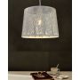Eglo Hambleton lampa wisząca 1x60W nikiel satynowy/biały 49489 zdj.2