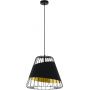Eglo Austell lampa wisząca 1x60W czarny/złoty 49509 zdj.1