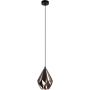 Outlet - Eglo Carlton lampa wisząca 1x60W czarny/miedź 49997 zdj.1