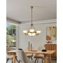 Eglo Savoy lampa wisząca 3x40 W 2x60 W patyna/satyna 82748 zdj.5