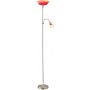 Eglo UP 4 lampa stojąca 1x60W/1x25W nikiel satynowy/czerwony/pomarańczowy 86654 zdj.1
