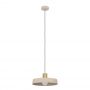 Eglo Valdiola lampa wisząca 1x40 W beżowa 900429 zdj.1