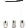 Eglo Bajazzara lampa wisząca 3x40 W czarna-szary 900503 zdj.1