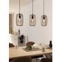 Eglo Bajazzara lampa wisząca 3x40 W czarna-szary 900503 zdj.4