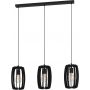 Eglo Bajazzara lampa wisząca 3x40 W czarna 900505 zdj.1