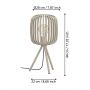Eglo Romazzina lampa stołowa 1x60 W piaskowa 900521 zdj.2