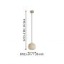 Eglo Cominio lampa wisząca 1x40 W piaskowa 900893 zdj.2