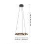 Eglo Mezzomonte lampa wisząca 1x20 W brązowa 901826 zdj.2