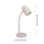Eglo Carlo lampa biurkowa 1x18 W beżowa 901829 zdj.2