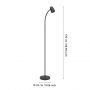 Eglo Carlo lampa stojąca 1x18 W czarna 902172 zdj.2