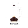 Eglo Obregon lampa wisząca 1x60 W brązowa 95385 zdj.2