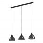 Eglo Beleser lampa wisząca 3x60 W czarna 98384 zdj.1