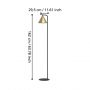 Eglo Narices lampa stojąca 1x40 W mosiądz-złota 99594 zdj.2