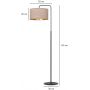 Emibig Hilde lampa stojąca 1x15 W czarna-różowa-złota 1053/LP1 zdj.2
