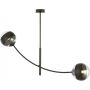 Emibig Hunter Stripe lampa podsufitowa 2x40W czarna/przezroczysta 1101/2 zdj.1