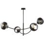 Emibig Hunter Stripe lampa podsufitowa 4x40W czarna/przezroczysta 1101/4 zdj.1