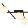 Emibig Smart lampa podsufitowa 3x40W czarna/opal 1103/3 zdj.1