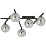 Emibig Smart lampa podsufitowa 5x10 W czarna-grafitowa 1104/5 zdj.6