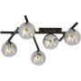 Emibig Smart lampa podsufitowa 5x10 W czarna-grafitowa 1104/5 zdj.1