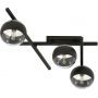 Emibig Smart Stripe lampa podsufitowa 3x40W czarna/przezroczysta 1105/3 zdj.5