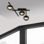 Emibig Smart Stripe lampa podsufitowa 3x40W czarna/przezroczysta 1105/3 zdj.3