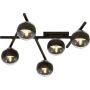 Emibig Smart Stripe lampa podsufitowa 5x40W czarna/przezroczysta 1105/5 zdj.1