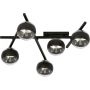 Emibig Smart Stripe lampa podsufitowa 5x40W czarna/przezroczysta 1105/5 zdj.5