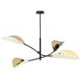 Emibig Lotus lampa podsufitowa 4x40W czarny/biały/złoty 1107/4 zdj.5