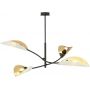 Emibig Lotus lampa podsufitowa 4x40W czarny/biały/złoty 1107/4 zdj.1