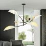 Emibig Lotus lampa podsufitowa 6x40W czarny/biały/złoty 1107/6 zdj.3