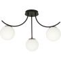 Emibig Boston lampa podsufitowa 3x40W czarna/opal 1109/3 zdj.1