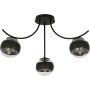 Emibig Boston Stripe lampa podsufitowa 3x40W czarna/przezroczysta 1111/3 zdj.5