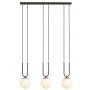 Emibig Glam lampa wisząca 3x10 W czarna-opal 1112/3 zdj.1