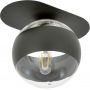 Emibig Plaza Stripe lampa podsufitowa 1x40W czarna/przezroczysta 1121/1 zdj.5