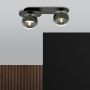 Emibig Plaza Stripe lampa podsufitowa 2x40W czarna/przezroczysta 1121/2 zdj.3