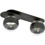 Emibig Plaza Stripe lampa podsufitowa 2x40W czarna/przezroczysta 1121/2 zdj.5