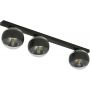 Emibig Fit Stripe lampa podsufitowa 3x10 W czarna-przezroczysta 1123/3 zdj.6
