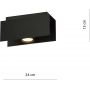 Emibig Kenno lampa podsufitowa 1x10 W czarna 1141/1 zdj.2
