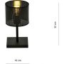 Emibig Jordan lampa stołowa 1x60W czarna 1143/LN1 zdj.2