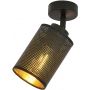 Emibig Bronx lampa podsufitowa 1x60W czarny/złoty 1152/1 zdj.1